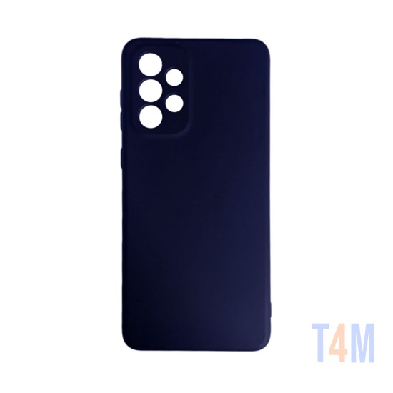 Capa de Silicone Mole para Samsung Galaxy A33 Azul